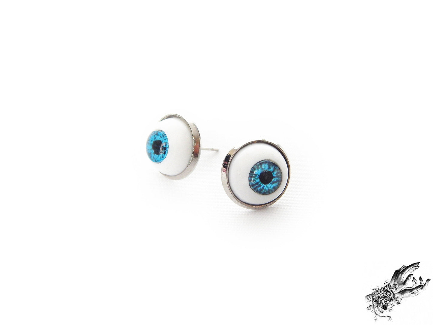 Hypoallergenic Stainless Steel Eyeball Stud Earrings