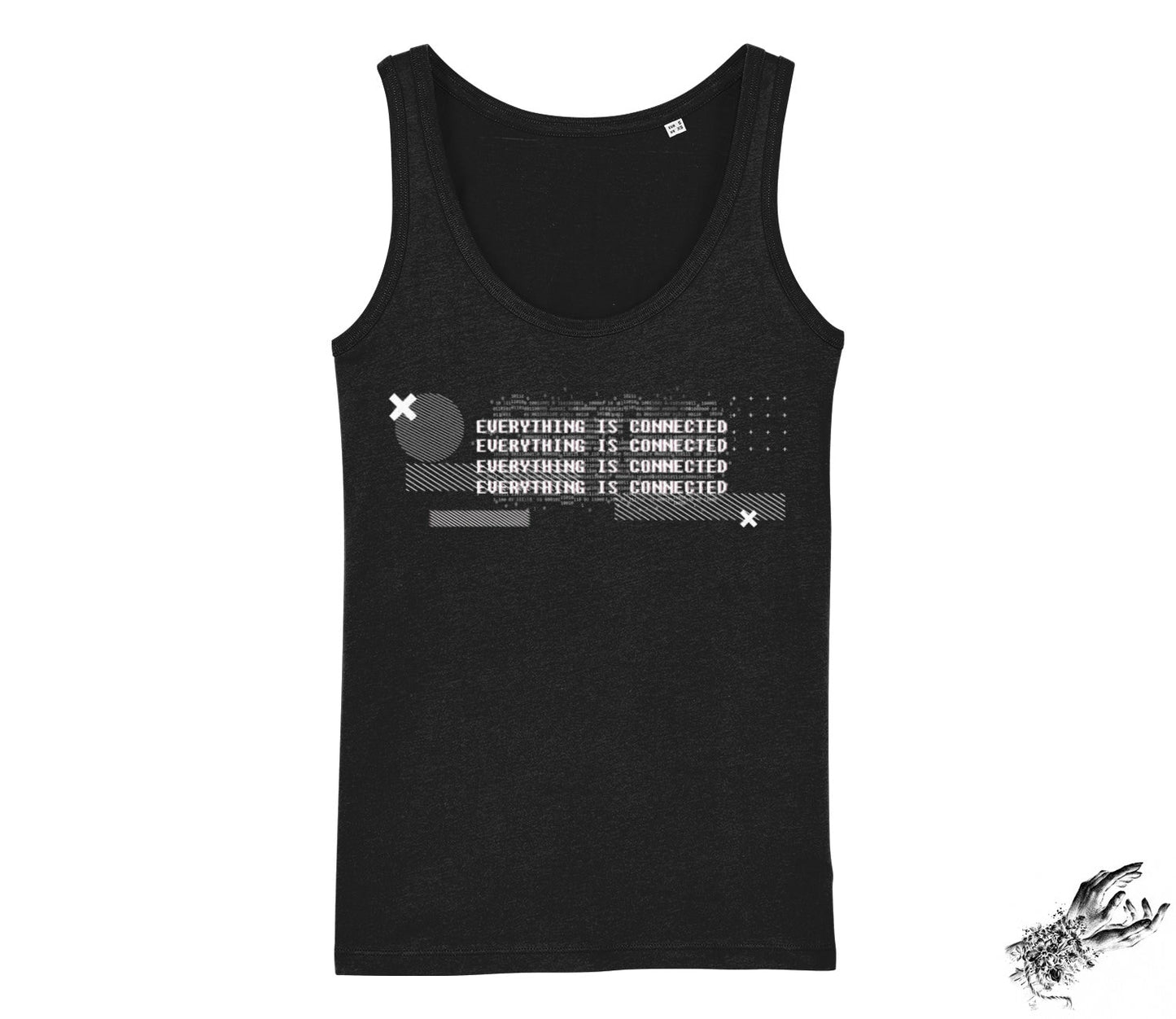 Black Everything Is Connected Unisex Tank Top