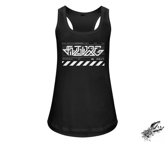 Black Cyborg Unisex Racerbank Tank Top