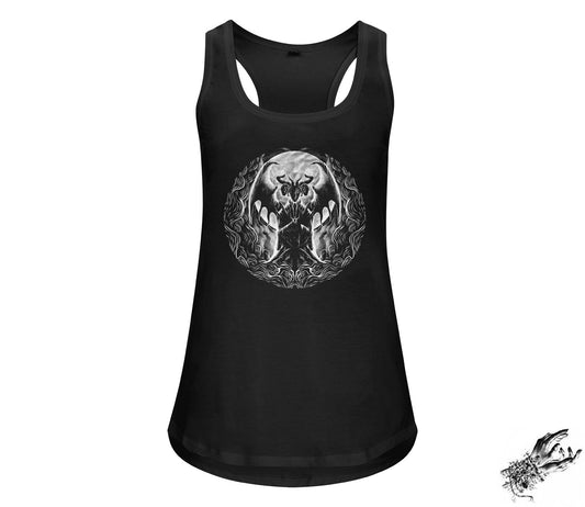 Black Baphomet Unisex Racerback Tank Top